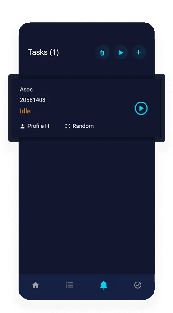 EarthSideIO mobile app dashboard